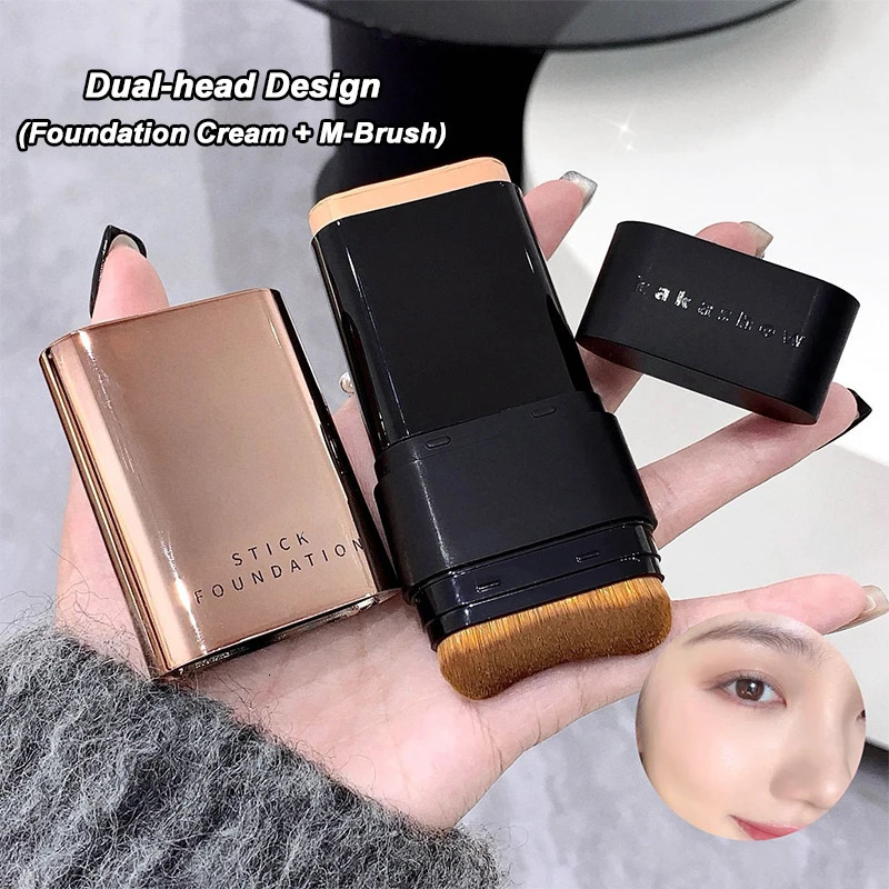 Skin beauty double end basic stick velvet moisturizing light concealer base longlasting makeup 250217