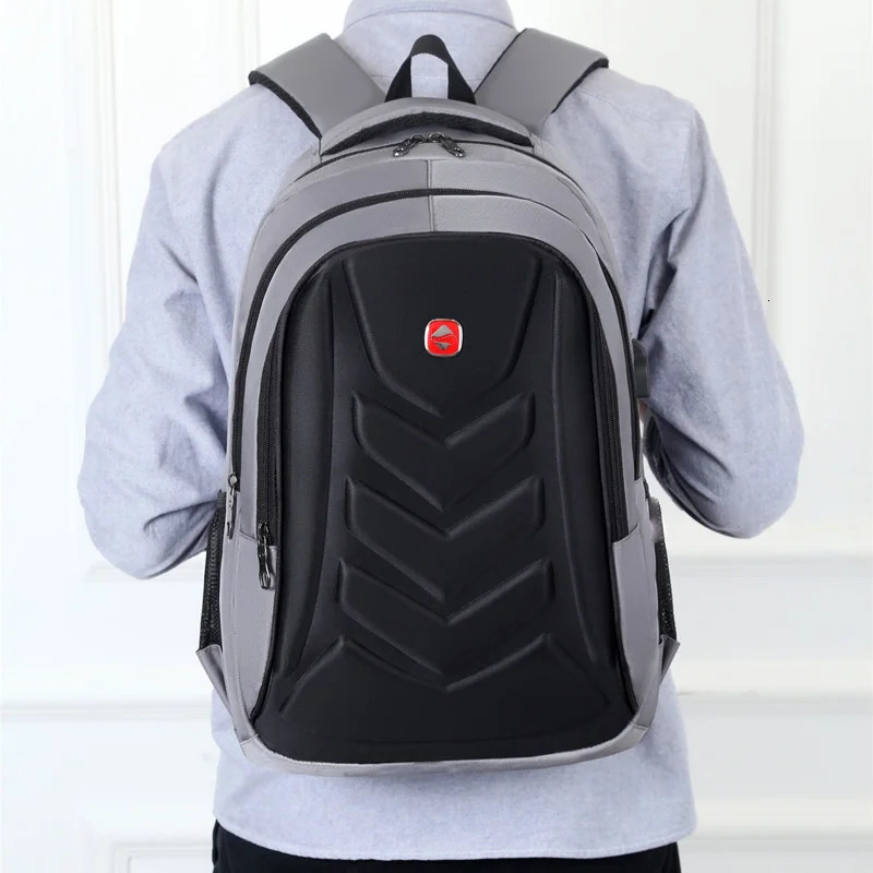 Ship from US Business backpack mens Korean version of the travel bag casual schoolbag simple fashion computer 250304FBB