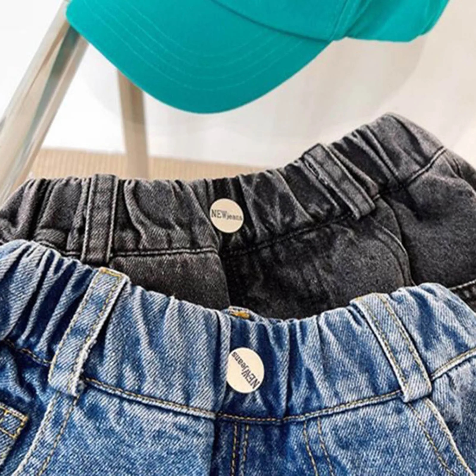 Girls In Shorts Boys Denim Straight Jeans Summer Casual With Pocket Baby Boy shorts for boys 250303