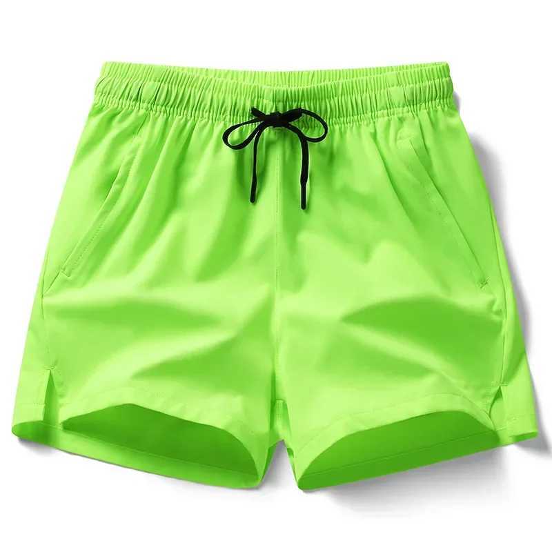 New Mens Fitness Lightweight Sweatpants Summer Casual Pockets Shorts Basic Solid Color Short Pants Jogging Beach Shorts MenT250304