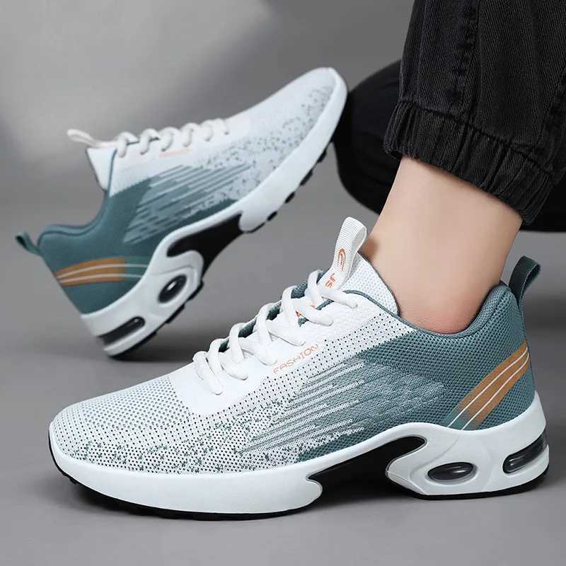 Plus Size 39-45 Shoes for Men Spirng Autumn Fashion Soft Sole Sports Casual Style Running Shoes Lace Up Comfortable SneakersC250304