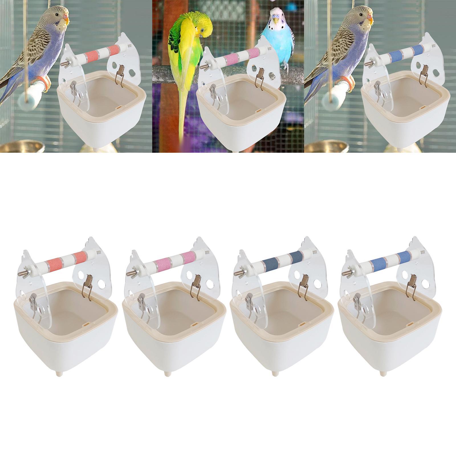 Parrot Training Toilet Stand Bite Toys Interactive Stand Bird Perch Bird Dropping Station for Lovebirds Cockatiels Cockatoo
