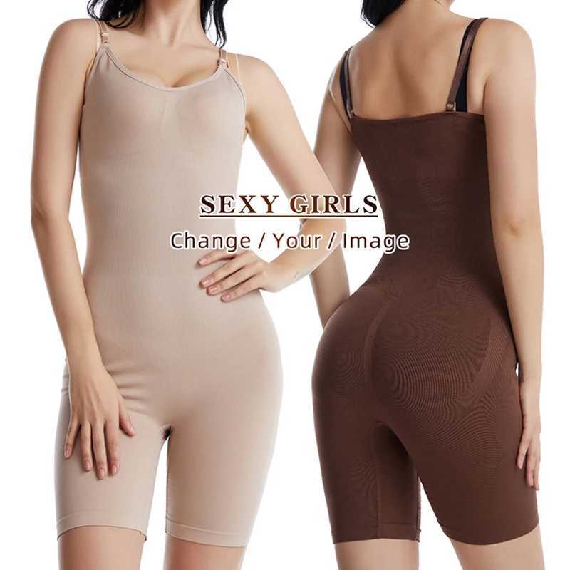 Seamless Bodysuit Women Butt Lifter Shapewear Belly Control Body Shaper Strappy-Back Chest Lifter Correct Pore UnderwearXJ250304