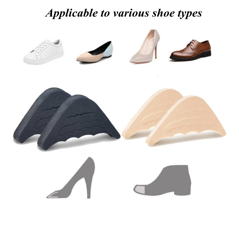 1Pair Women High Heel Toe Plug Insert Shoe Front Filler Cushion Pain Relief Protector Adjustment Accessories 250303