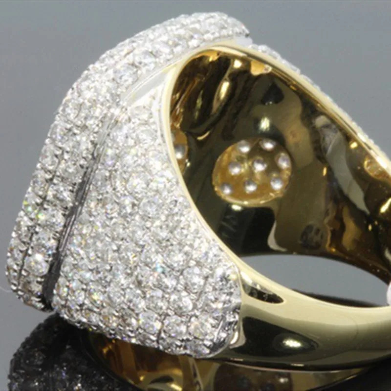Female Male Micro Pave Diamond Wedding Rings Engagement Hip Hop Bling Round Shape Cool Street men Men Bling Iced Out s925 Ring 250227