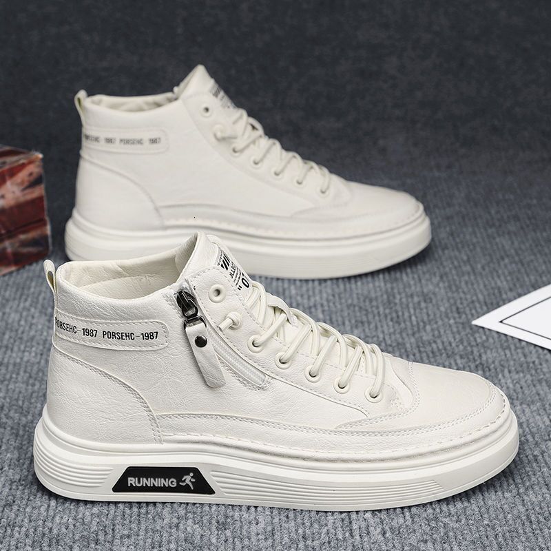Designer s New Breathable High Top Men s Leather 2025 Multifunctional Waterproof And Anti Slip Outdoor Sports Work And Leisure Shoes