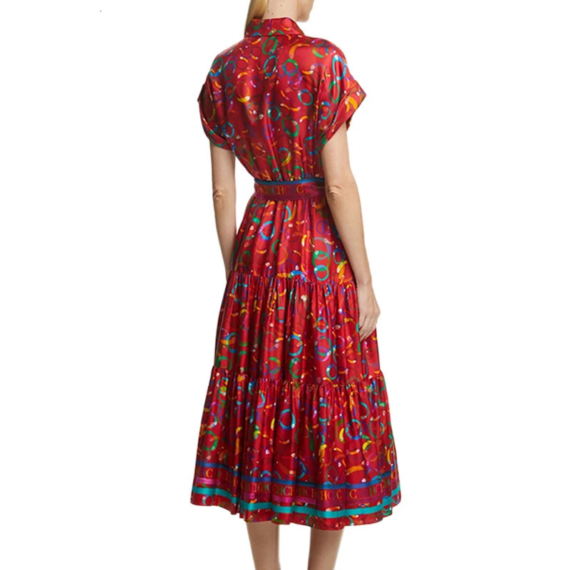 Bright Colours Summer Colourful Matching Womens Dresses Comfortable To Wear Exquisite Workmanship Retro Versatile 250227Z