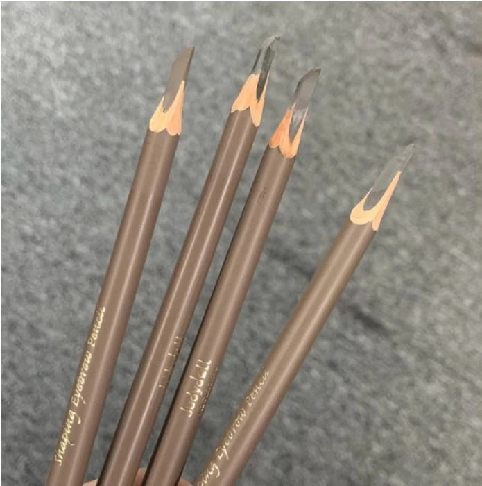 JUDYDOLL Dual-ended Chopper Shape Eyebrow Pencil With Brush Waterproof Colorfast Natural And Long-lasting Cosmetics 250222