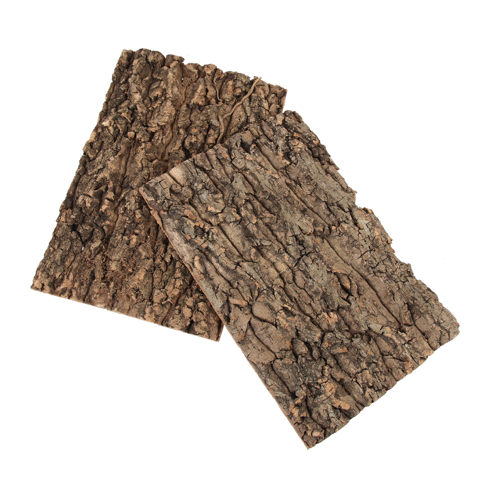 2 Pcs Reptile Bark Fogger Reptisoil Decor Animal Sea ​​turtle Cork for Reptiles Climb Platforms Tree Snake Climbing