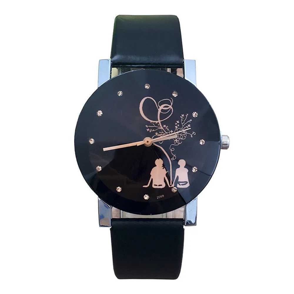 Womens fashion trend simple leather bracelets quartz watches romantic Valentines Day gifts for couplesXJ250304