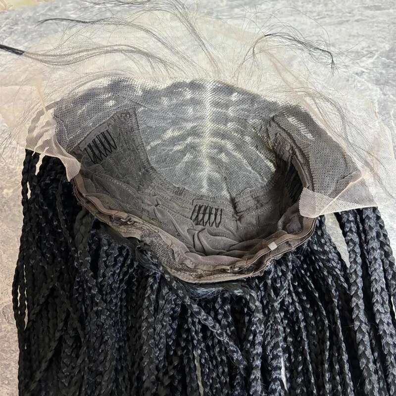 Top Quality Frontal Twist For Black Women Box Braided Lace Front Wig Glueless Braids Synthetic Wigs Daily