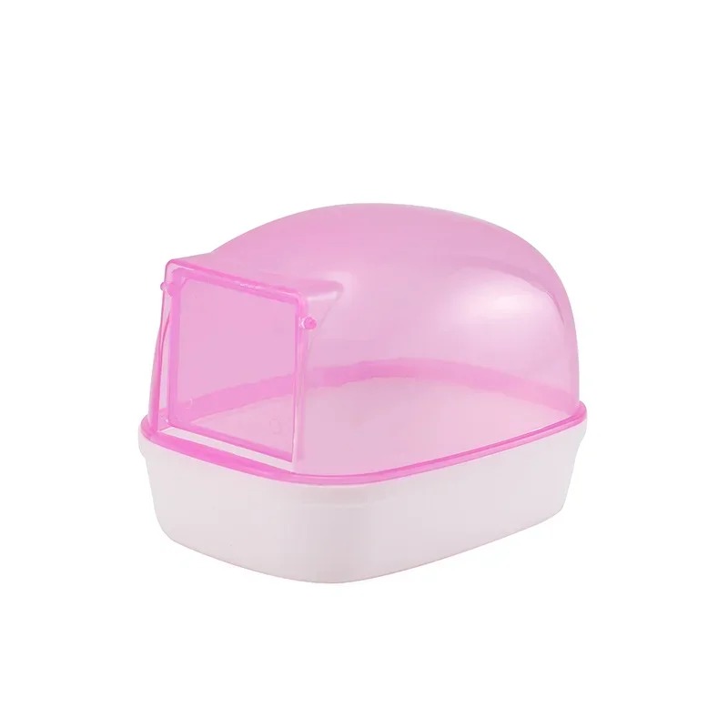 Dust-Free Hamster Bathroom Sauna Room With Door Small Pet Rat Sand Bath Toilet Cleaning Room Gerbil Bathtub Hamsters Accessories