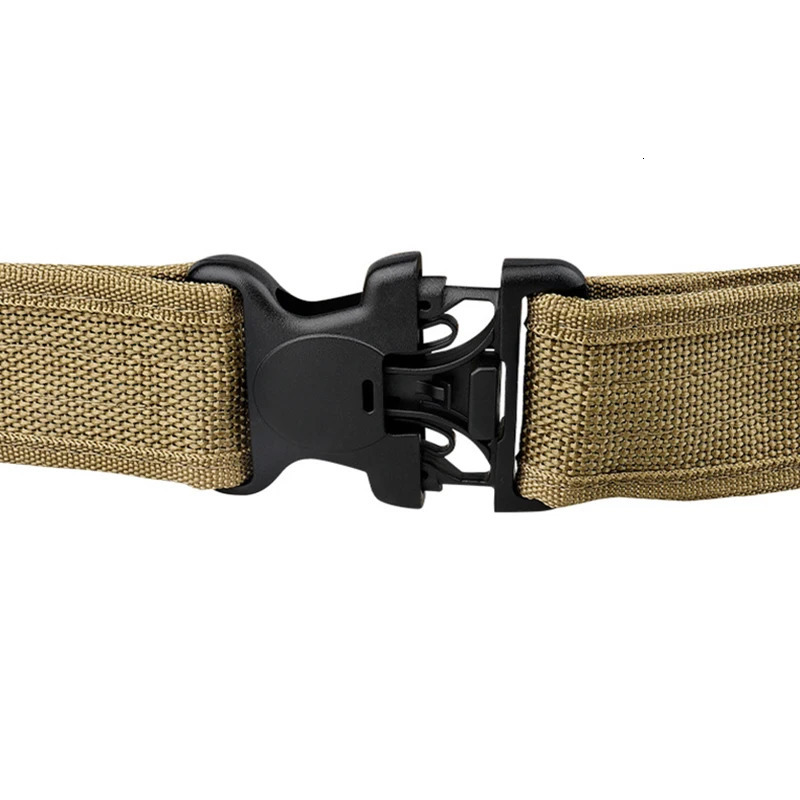 Military Tactical Belt for Men Compat Outdoor Hunting Hiking 5cm Wide Heavy Duty Quick Release Buckle Nylon Canvas Webbing Belts 250227