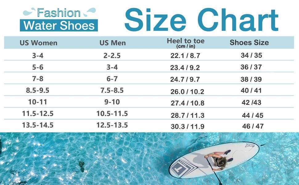 Men Water Aqua Shoes Women Swimming Sneakers Barefoot Sandals Beach Wading Flats Unisex Breathable Quick Dry Footwear