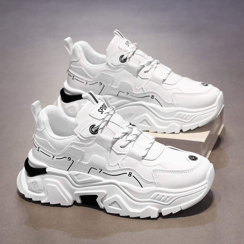 2025 Summer New Designer Breathable White Shoes For Men Fashionable And Multi Functional Indoor And Outdoor Thick Bottom Waterproof Sports And Leisure