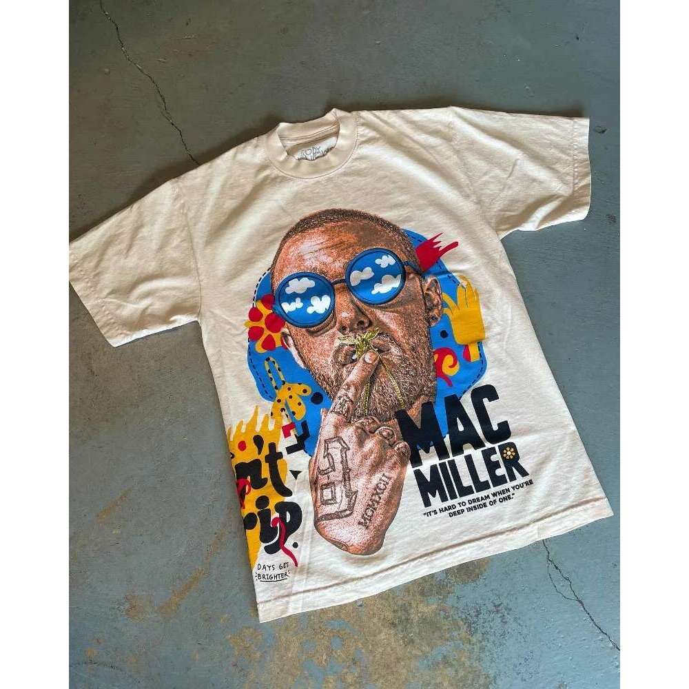 Summer American New Trend Portrait Lettering Print Round Neck T-Shirt Men Y2k Haruku Goth Fashion Casual Loose Shirt