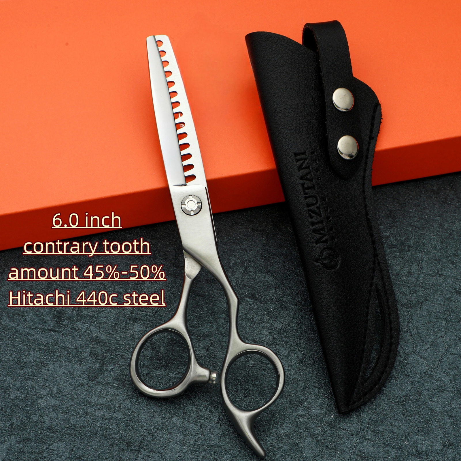 Professional Barber scissors6.0 inch Contrary tooth scissorsman and woman thinning shearsJapan 440C steel Barber accessories 250304