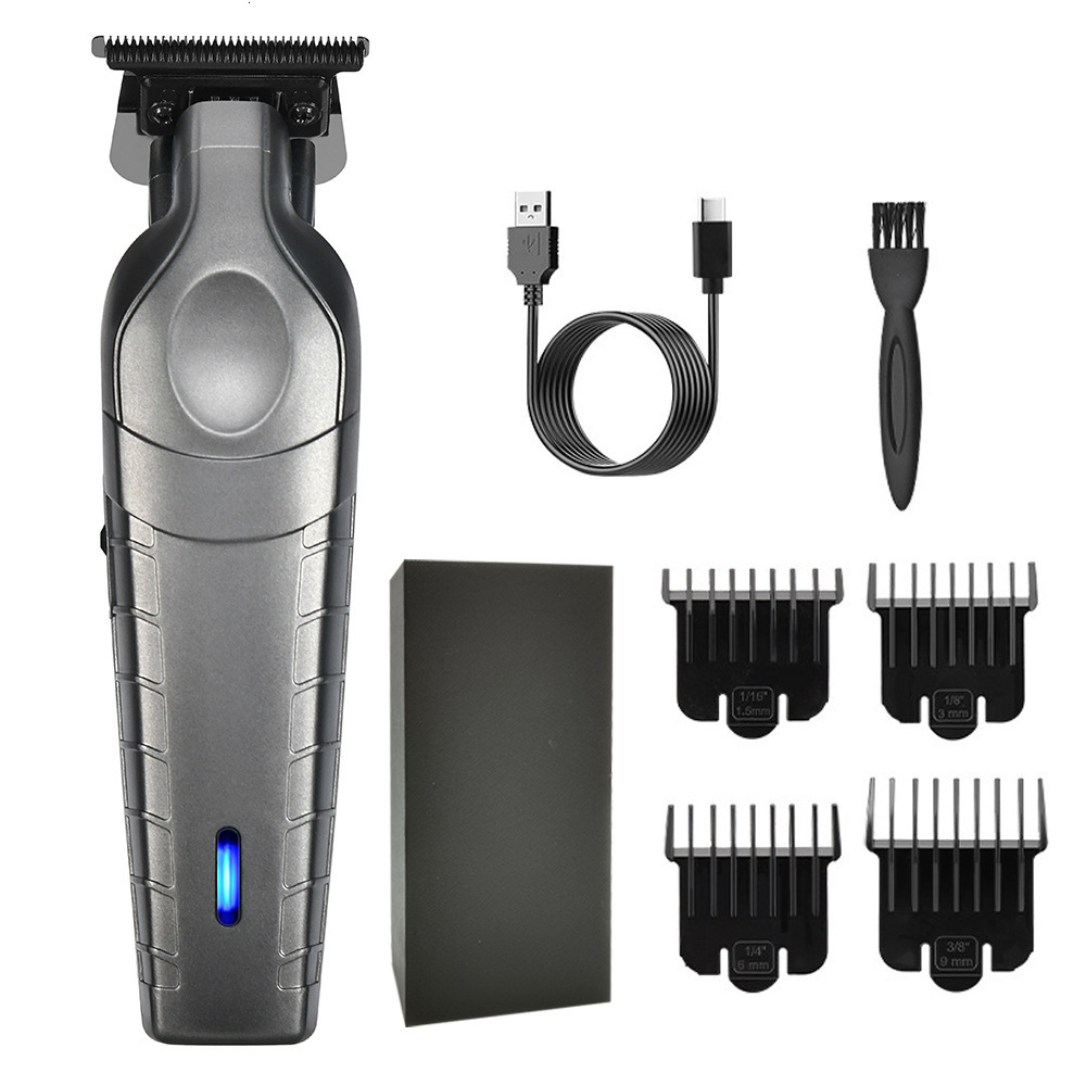 High Power Professional Barber 2PC Set 8000rpm Shaver Sculpting Salon Hair Trimmer Ceramic Blade Clipper Finish Machine 240731