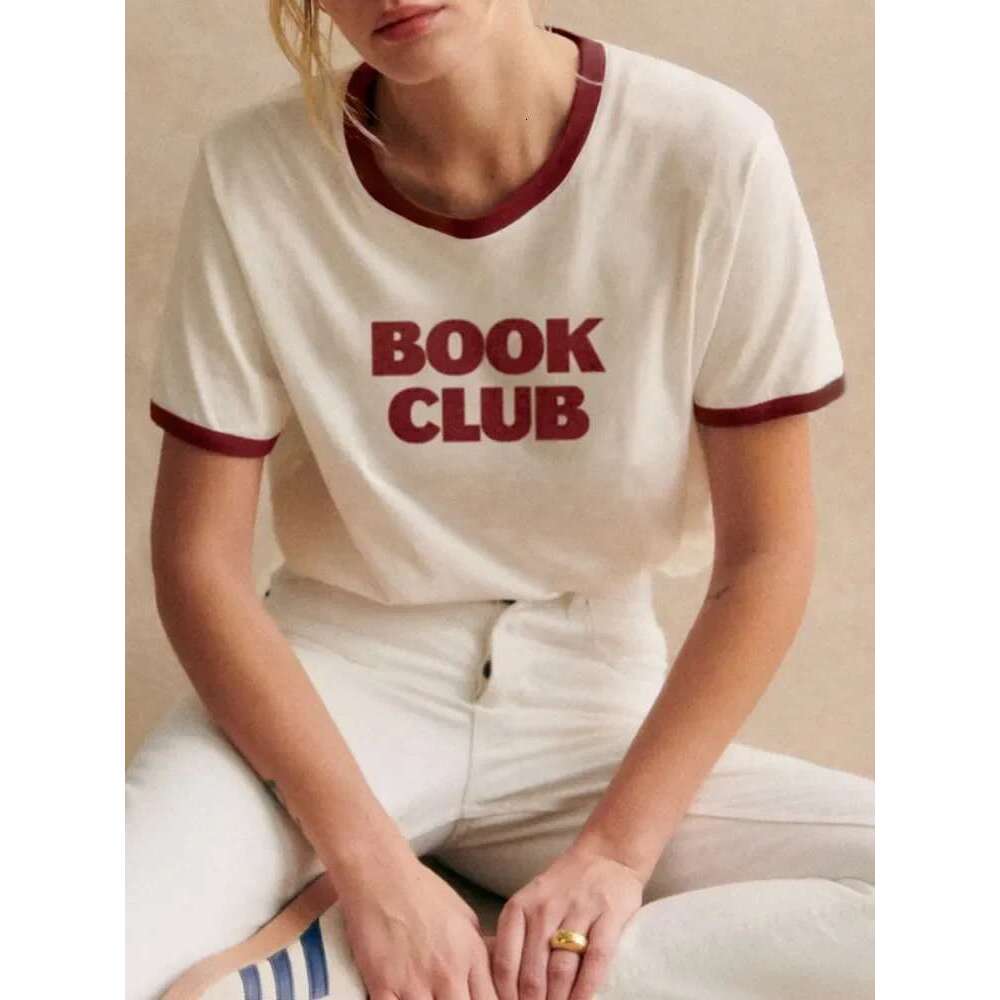 Unisex Tshirt Cotton Letter Printed Color Patchwork Short Sleeve Retro Top 2025 Spring Summer O-Neck Tee For Women And Men