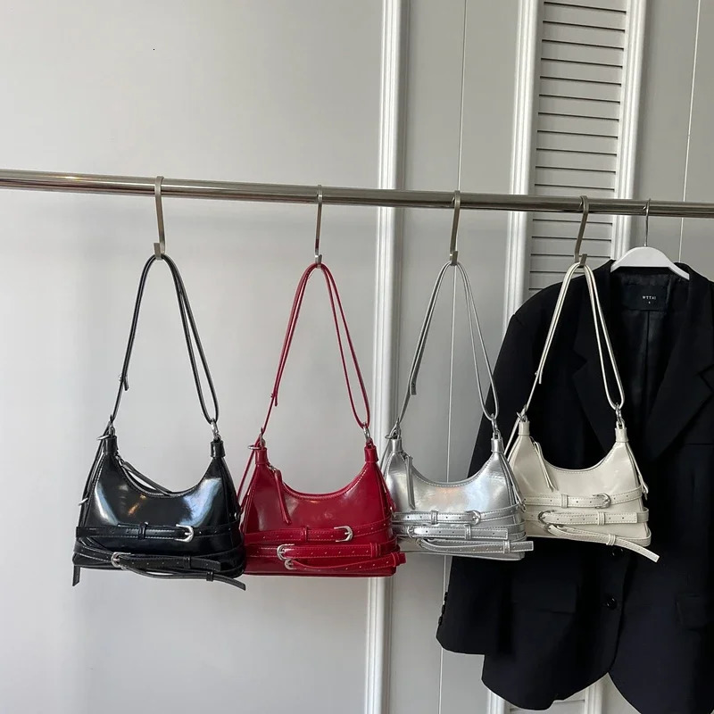 Fashion Sewing Thread Shoulder Bags Solid Soft Bags for Women Interior Compartment Zipper Pu Womens Handbags 250228