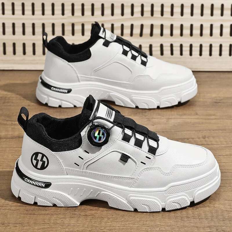 Autumn Mens Casual Leather Men's Sneakers Comfortable Soft Male Wark Board Shoes Platform Shoe for Men