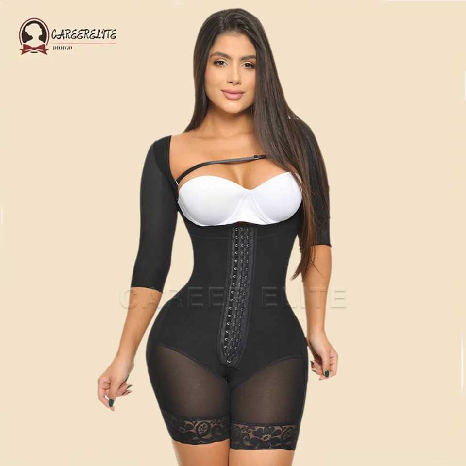Seamless Shapewear Body Shaper with Sves Modeling Postsurgical Fajas Colombianas Bodysuit Pore Correcting Shaping CorsetXJ250304