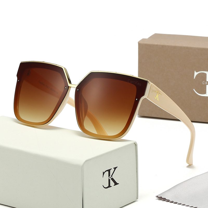 CK 7125 Top luxury Sunglasses polaroid lens designer womens Mens Goggle senior Eyewear For Women eyeglasses frame Vintage Metal Sun Glasses With Box