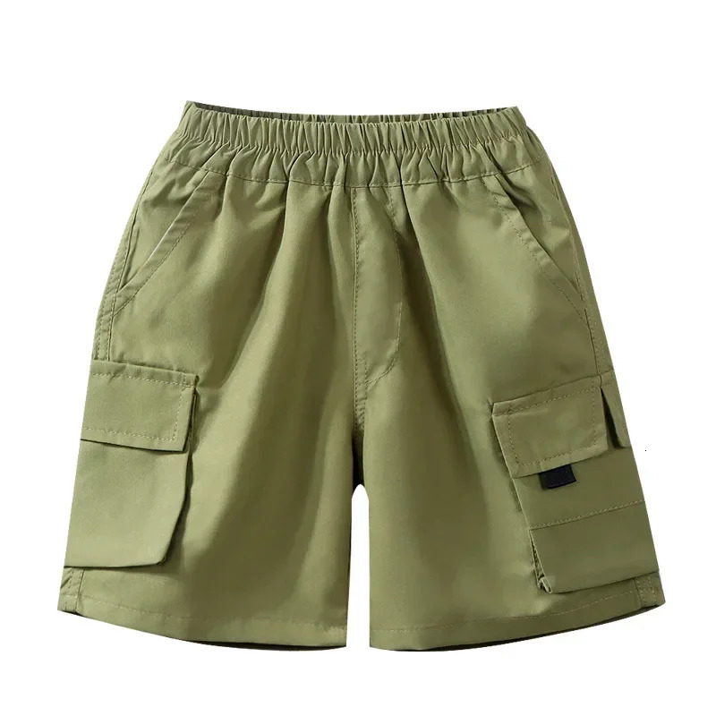 Boys Cargo Shorts Kids Short Pant Teenagers Sports Trousers Summer 3 To 12 Yrs Childrens Clothing Korean Style 250304