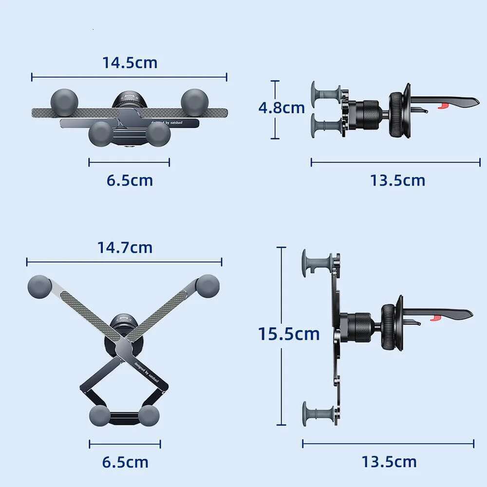 Gravity Holder Retractable Metal Phone Stand for Samsung Galaxy Z Fold 5/iPhone15 /iPad Tablet GPS Mount in Car