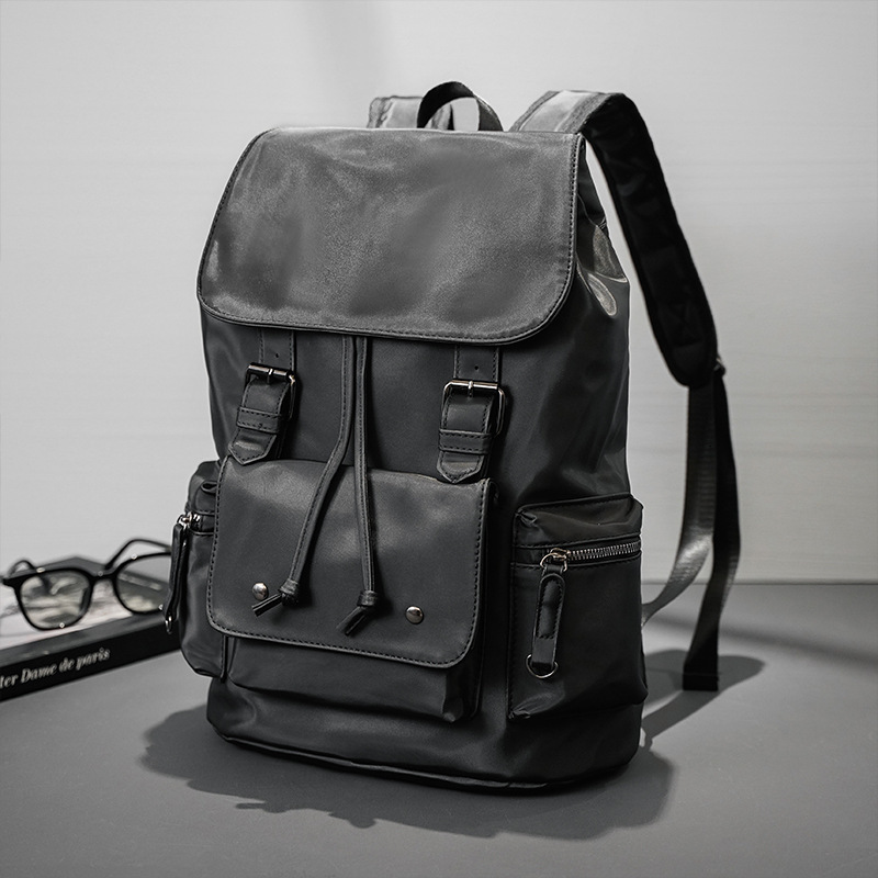 Designer Designer Lightweight Nylon Fashion Outdoor Trendy Street Men's Large Capacity Student Backpack Computer Bag