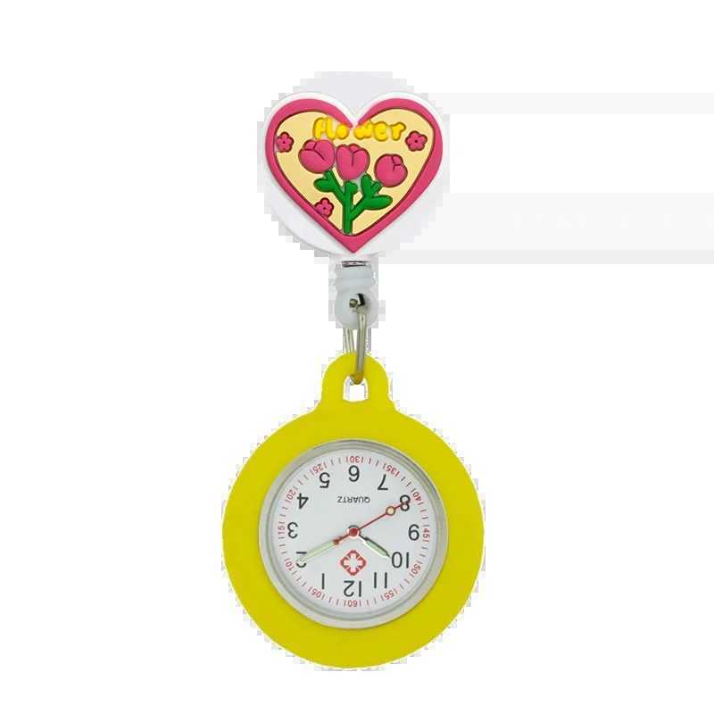 YIJIA Cartoon Cute Heart Hospital Medical Supply Clip-on Hanging Lel FOB Doctor Nurse es with Sile CoverXJ250304