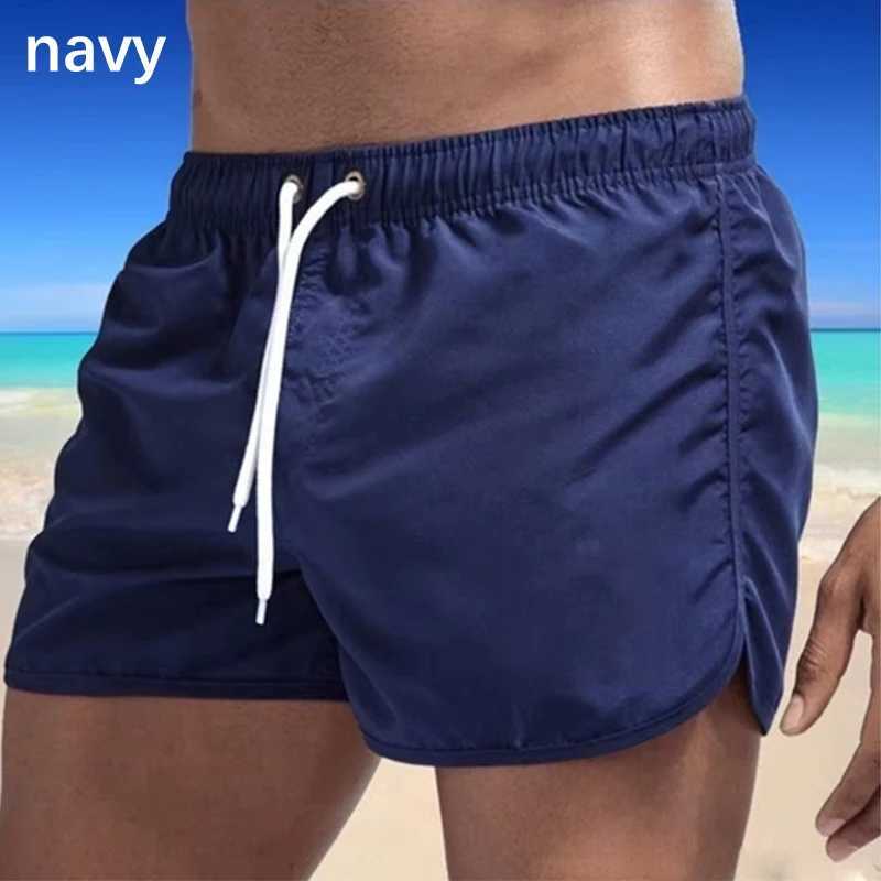 Men Swimming Shorts Swimsuit Sexy Swimwear Multi Color Briefs Beach Shorts Sports Suits Surf Board Shorts Swim Male TrunksT250304