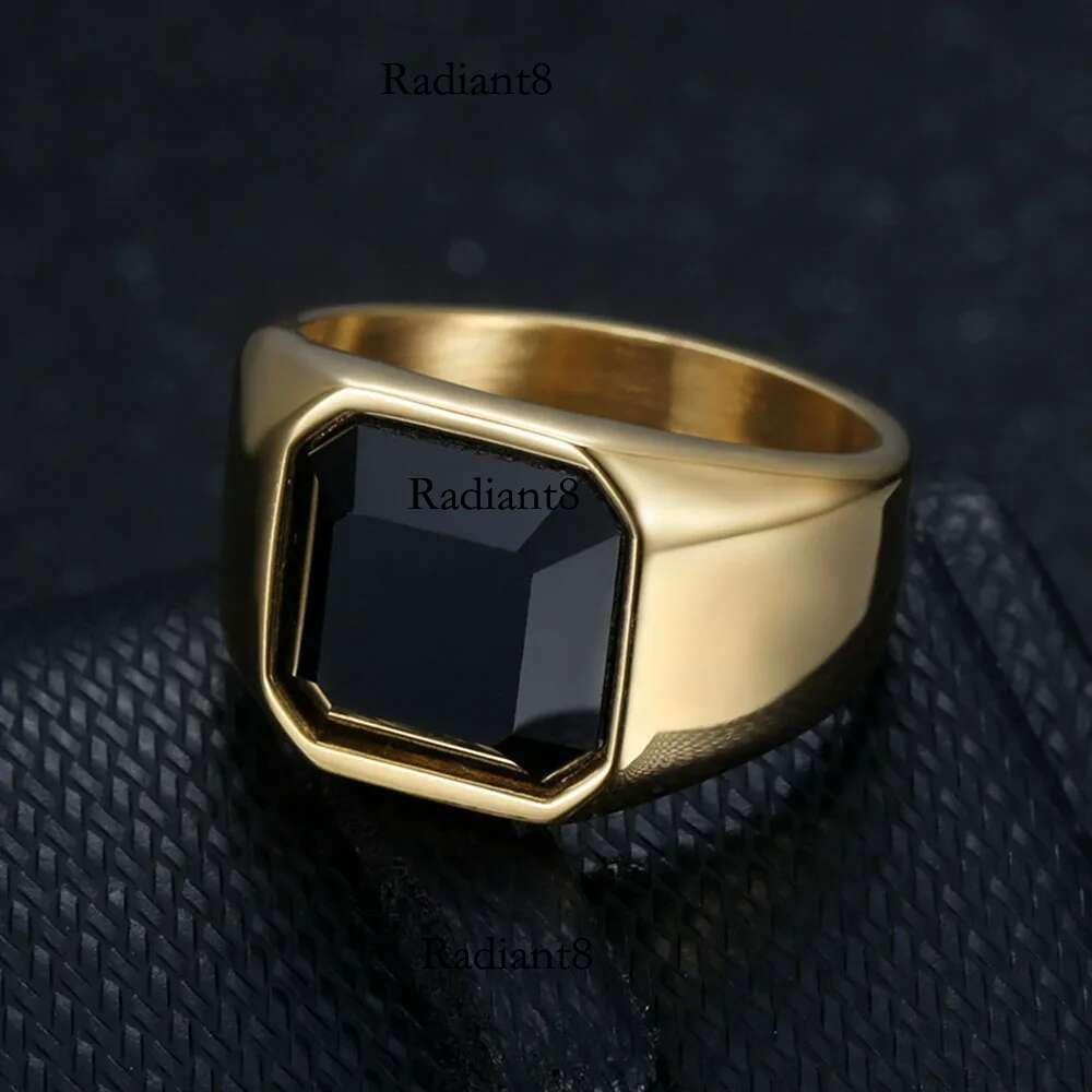 Punk Style Rings for Men Width Signet Square Finger Fashion Brand Jewelry Accessories Whole Sale