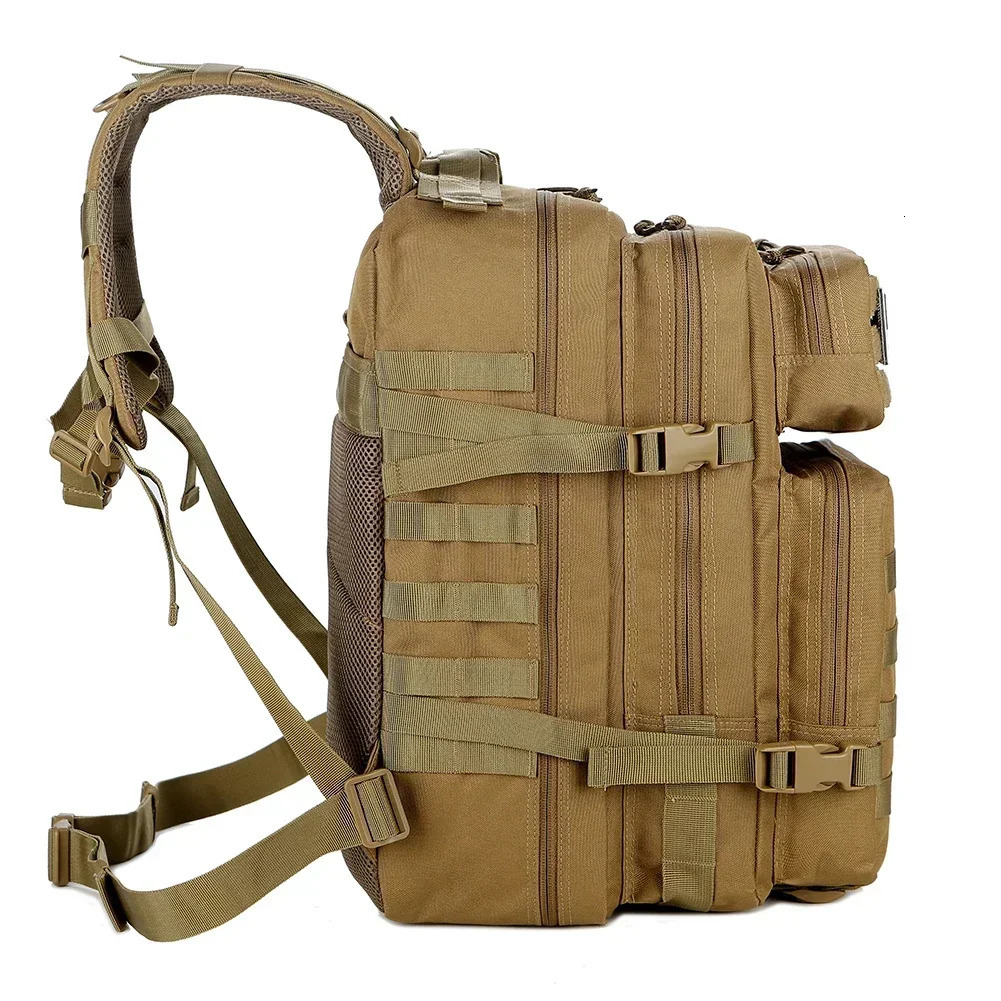 Ship from US 45L Tactical Backpack Men Hunting Trekking Rucksack School daypack camping equipment back pack bag for women Outdoor Bags 250304FBB