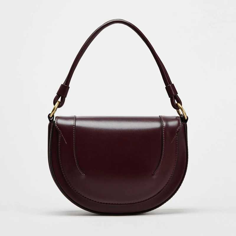 Fashion Angola Red Saddle Women Shoulder Bags Designer Small Flap Handbags Luxury Pu Leather Wide Strap Crossbody Bag 2025 Sac Z250303