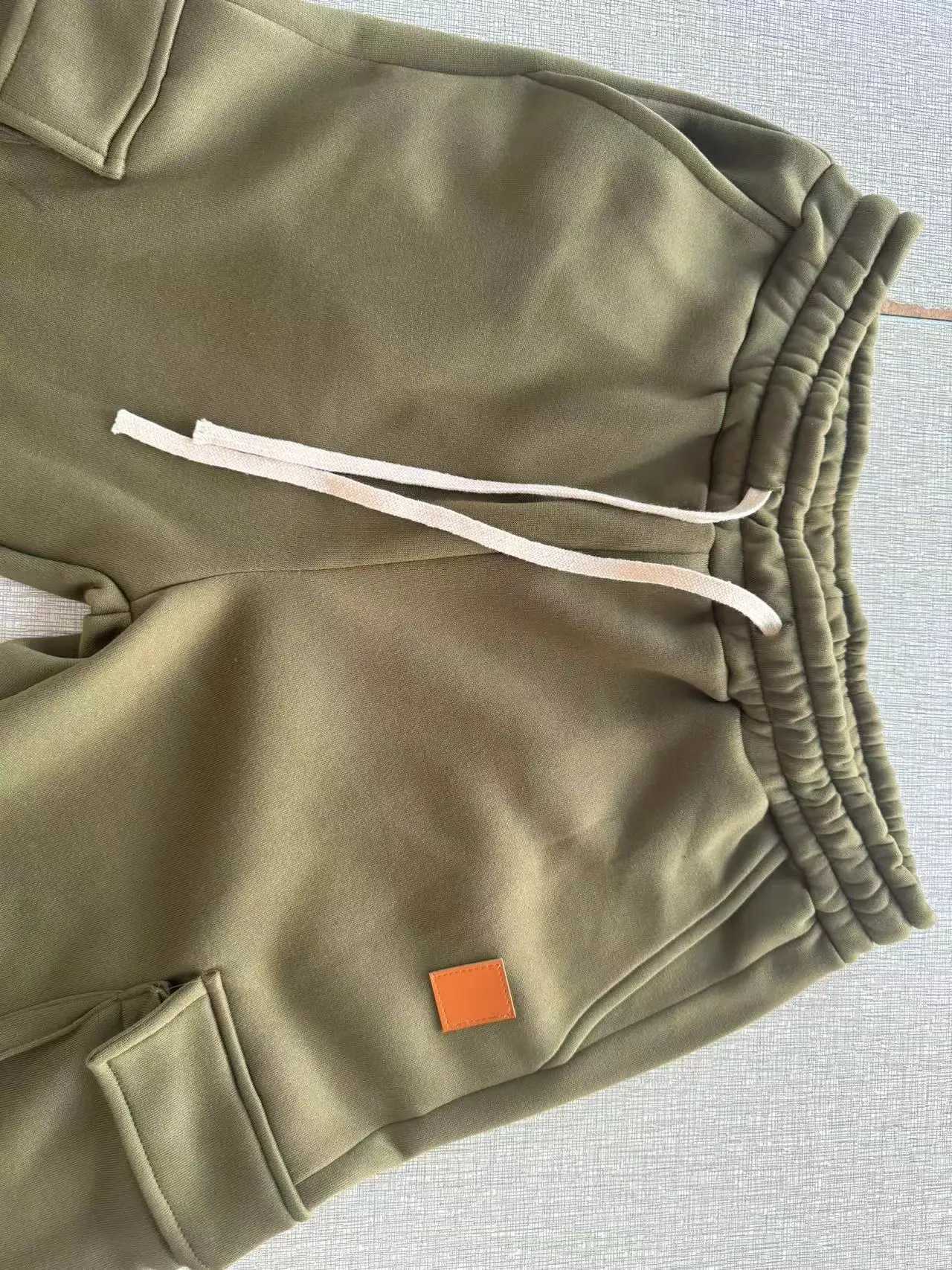 Mens Multi-Pocket Pants Mens Casual Sports Pants Cotton Fleece Sweatpants Gym Running Training Jogging Mountaineering PantsXJ250303