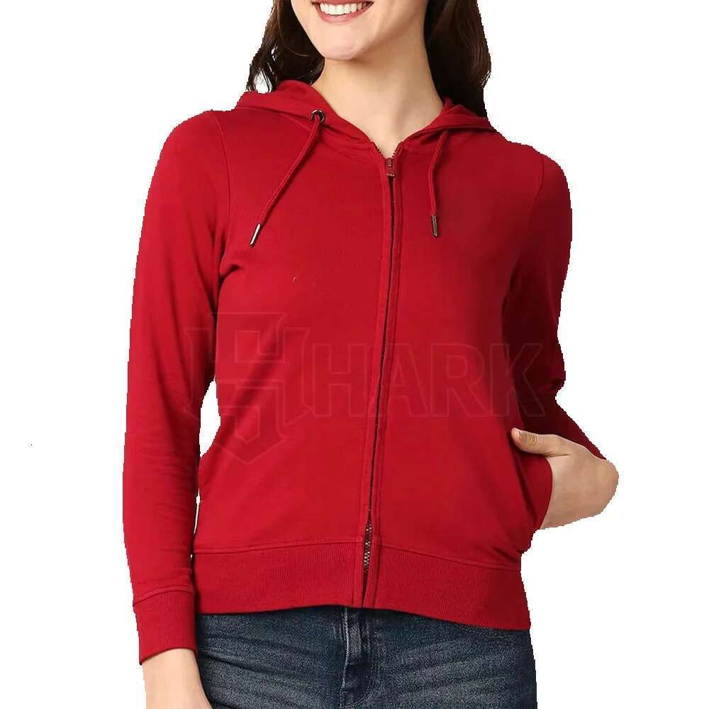 Wholesale Breathable Latest Style Solid Color Customized Women Hoodies
