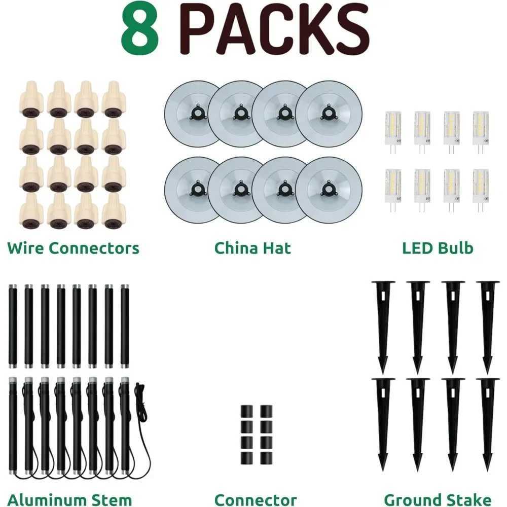 3W Landscape lighting12V Landscape Lights Low Voltage Landscape Path Lights Warm White Waterproof Outdoor Replaceable G4 LEDBulb Z250304