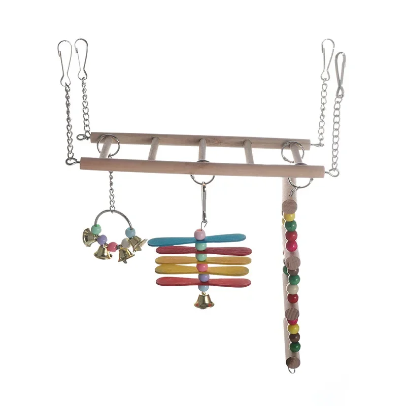 Bird Toy Ladder, Swing, Lifting Ring, Bird Biting Equipment, Peony Parrot Toy Pet Toys