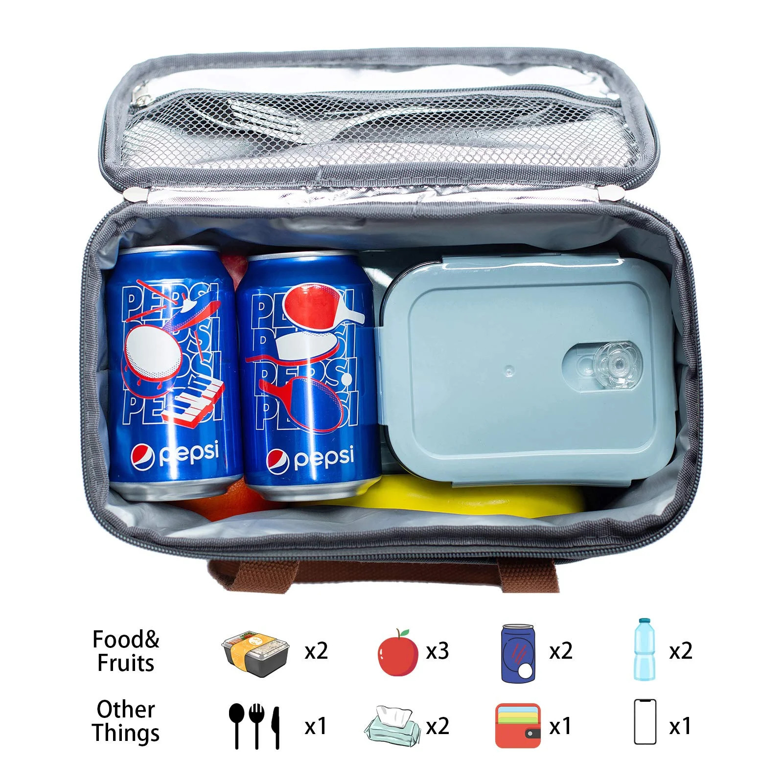 Portable Cooler Bag Picnic Lunch Bag Container Basket Drink Food Delivery Bag Thermal Insulated Lunch Box Work Camping Travel 250228