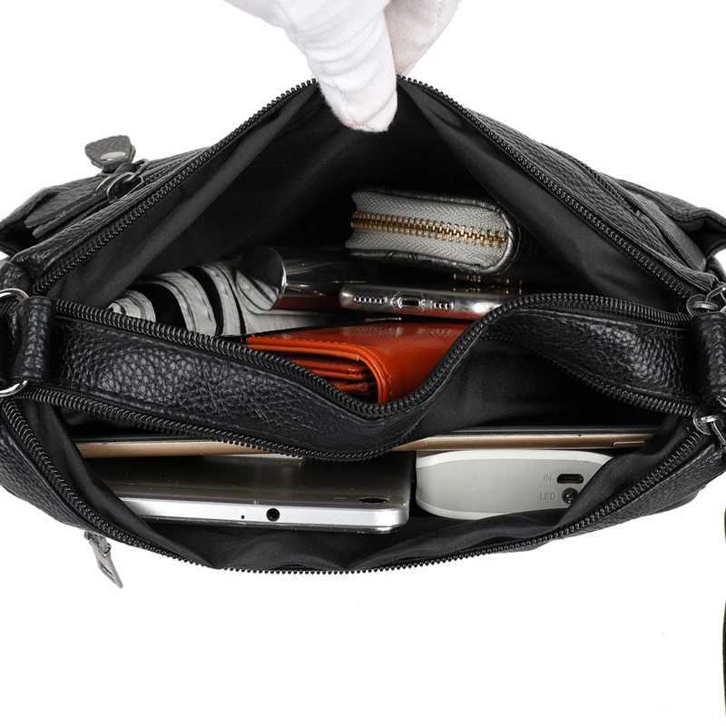 High Quality Shoulder Bags for Women New Multiple Zippers Designer Leather Bag Casual Red Color Crossbody Bags Z250303