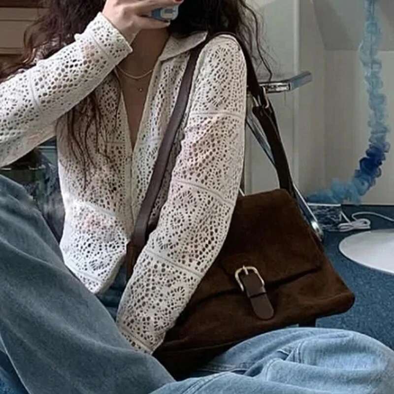 Designer Matte Leather Large Capacity Handbag Female Underarm Shoulder Bag Fashion Messenger Crossbody Bags For Women Design Totes