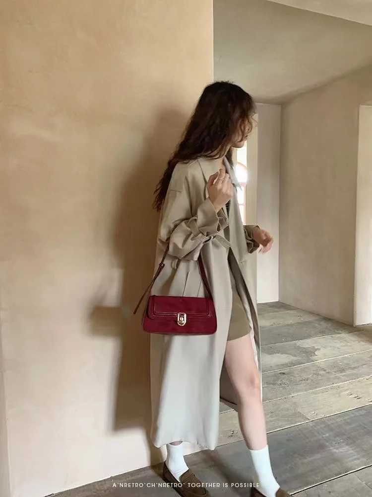 JIAERDI elegant red shoulder bag suitable for women high-end luxury designers handbags wallets lingerie bags Y2K Z250303
