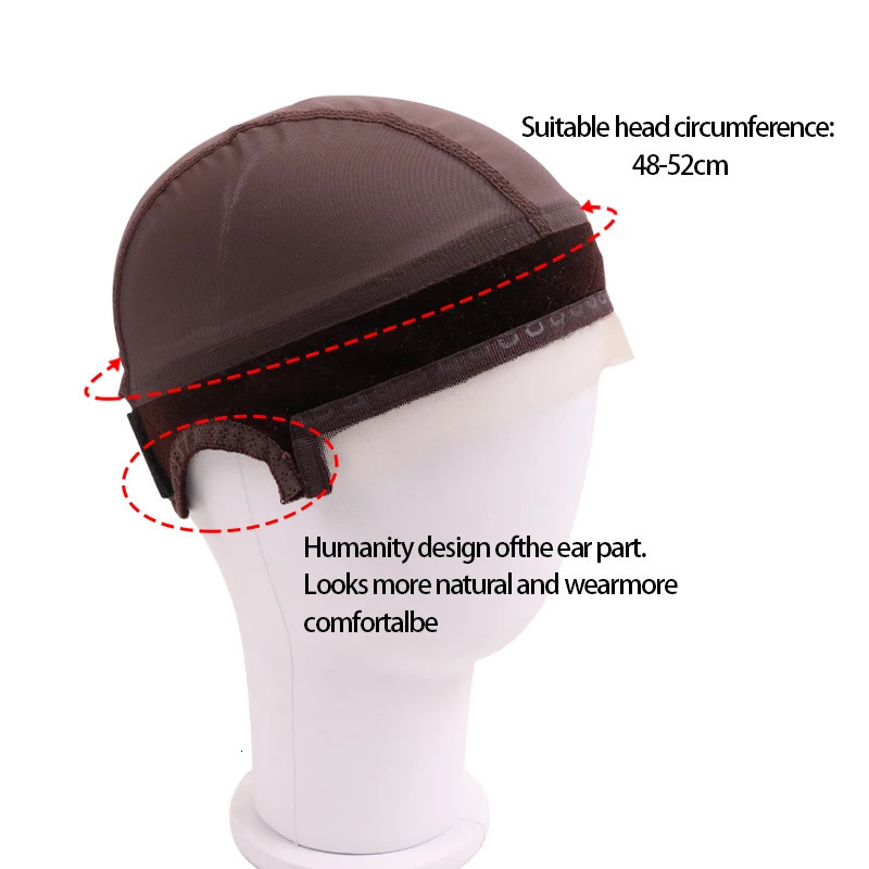 Yajukai Lace Edge Wig Grip Cap With Silicone Band For Glueless Wig Breathable Wig Cap With Ear-Cutouts To Protect Your Scalp 250228
