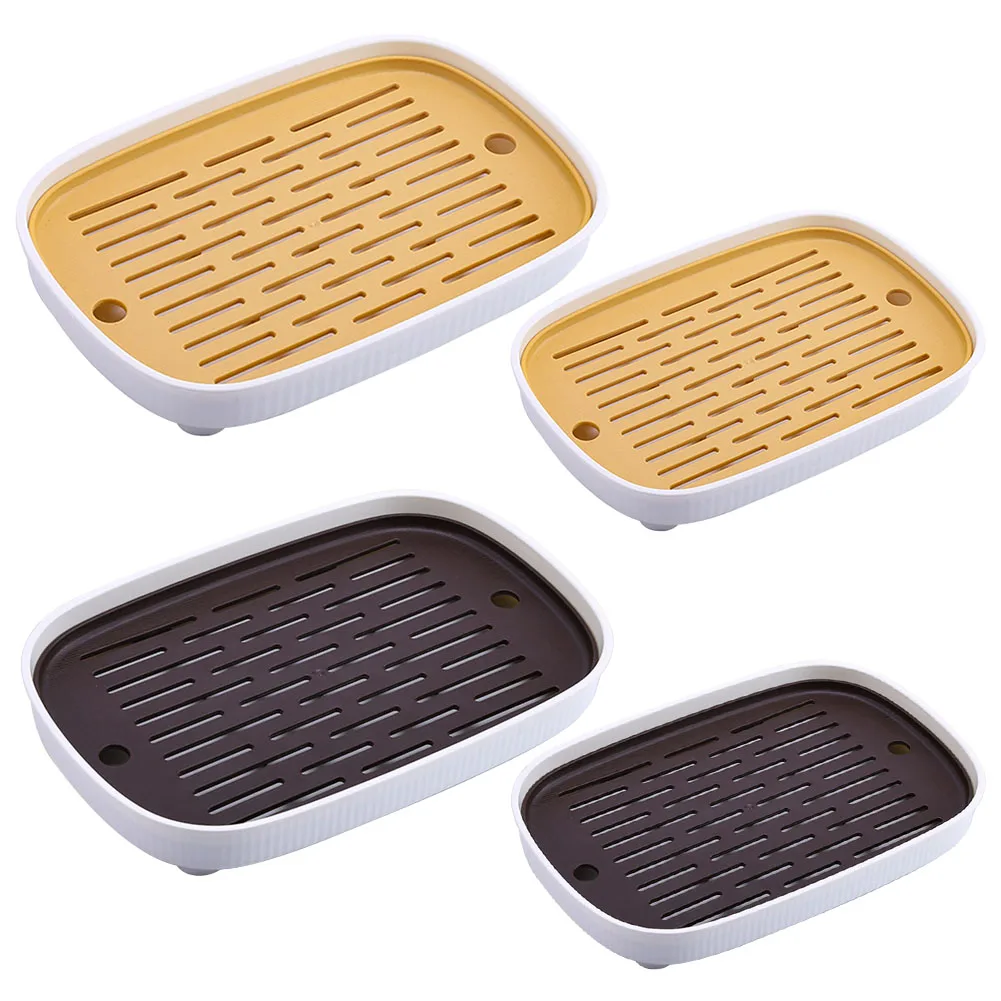 Rabbit Guinea Pig Litter Tray Sturdy Plastic Material Large Size Heightened Grid Design Smooth Corner Easy to Clean Black