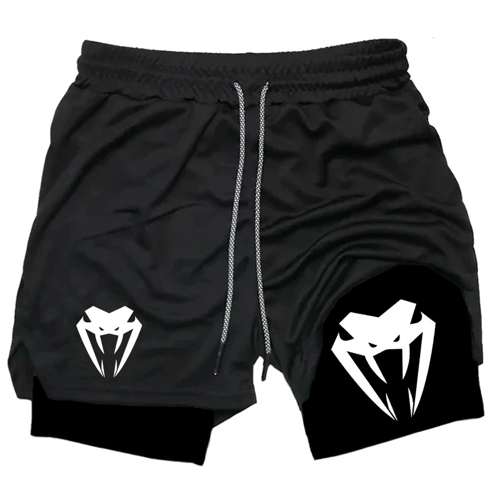 Running Shorts Men Fitness Gym Performance Sports Summer Casual 2 In 1 Mesh Quick Dry Workout Compression Jogging 250224