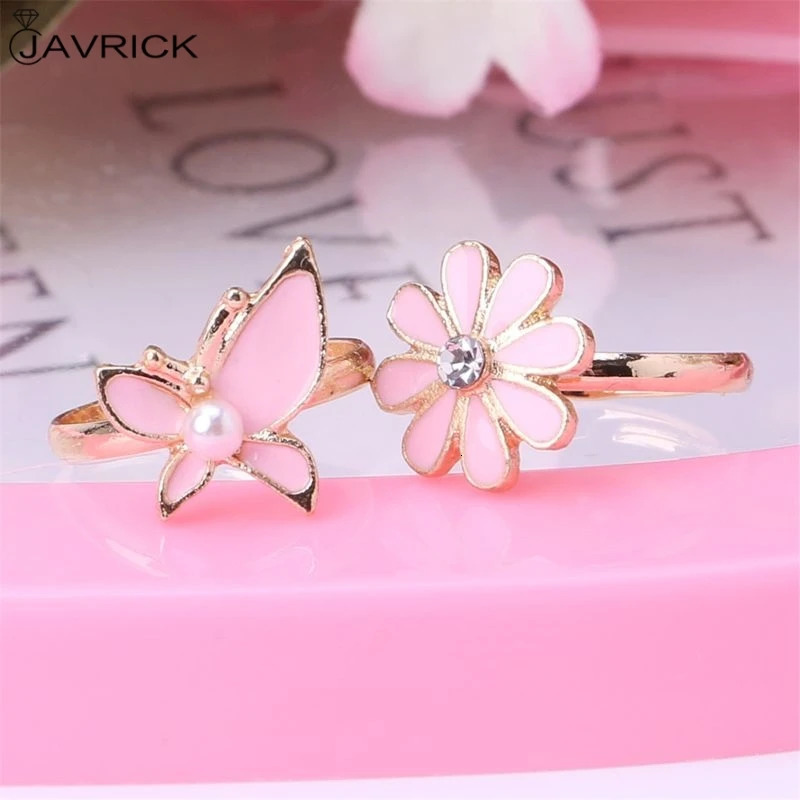 36 pieces of fancy adjustable cartoon rings party discount childrens and girls action character toys randomly delivered 250304