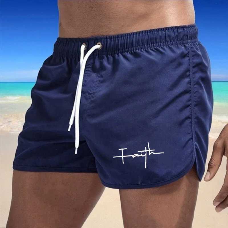 Swim Shorts Mens Beach Shorts Summer Hot Sales Men Loose Comfortable Style Daily Bathing Suit Man Ventilate Gym Clothing SeasideT250304