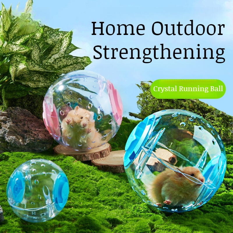 Hamster Running Ball Crystal Toys Breathable NonSnagging Foot Roller