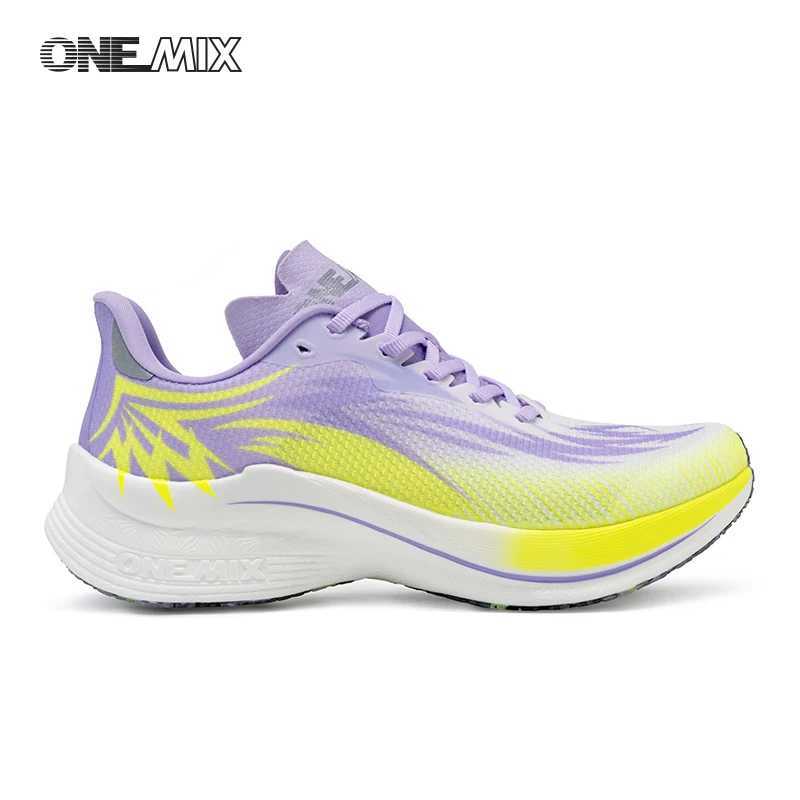 ONEMIX 2025 Carbon Plate Men Women Running Sports Shoes Breathable Cushioning Non-Slip PB Lightweight Rebound SneakersC250304